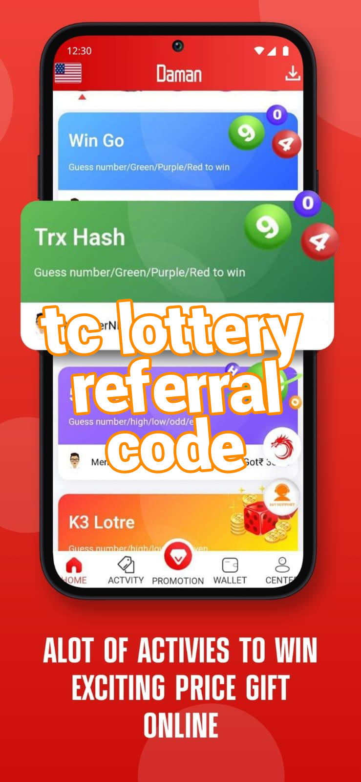 tc lottery referral code Screenshots
